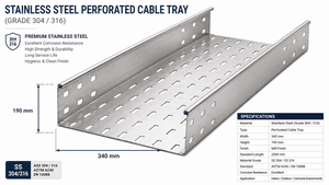 Stainless steel perforated tray